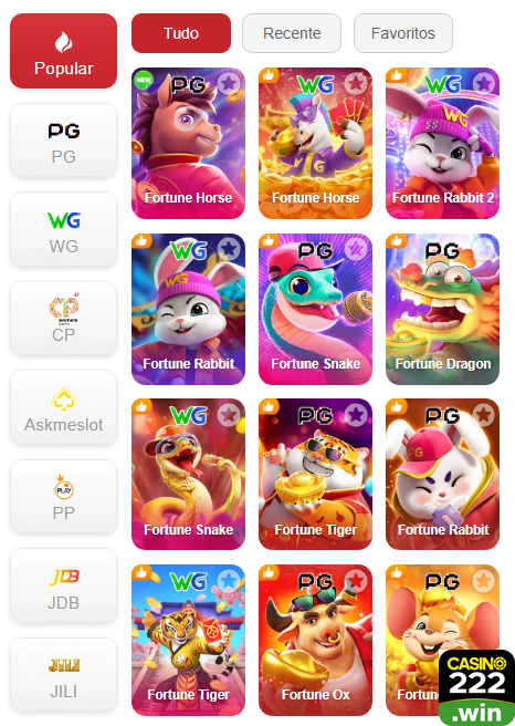 Experiência de Jogos casino222.com